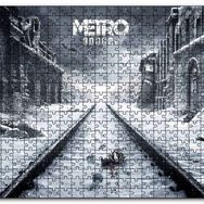 Cakapuzzle Metro Çıkışı Tarihi Binalar Karlı Raylar Görseli Mdf 1000 Parça Puzzle