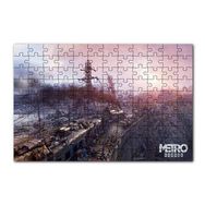 Cakapuzzle Metro Exodus Buharlı Tren ve Harabe Şehir 120 Parça Ahşap Puzzle