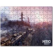Cakapuzzle Metro Exodus Buharlı Tren ve Harabe Şehir Mdf 1000 Parça Puzzle