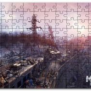 Cakapuzzle Metro Exodus Buharlı Tren ve Harabe Şehir Mdf 255 Parça Puzzle