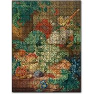 Cakapuzzle Meyveler ve Kasımpatı Çiçekleri Yağlıboya 120 Parça Puzzle