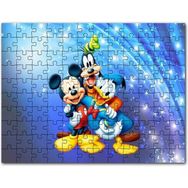 Cakapuzzle Mickey Mouse Donald Duck ve Pluto Mdf 1000 Parça Puzzle