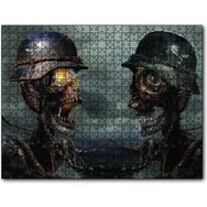 Cakapuzzle Miferli İskelet Askerler Ahşap 255 Parça Puzzle