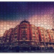 Cakapuzzle Mimari Kırmızı Köşe Bina Mdf 120 Parça Puzzle