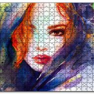 Cakapuzzle Modern Sanat Başı Örtülü Kadın Mdf 1000 Parça Puzzle
