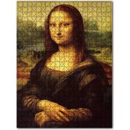 Cakapuzzle Mona Lisa Ahşap Zeminde Görseli 120 Parça Puzzle