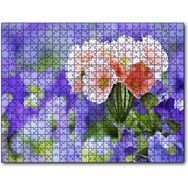 Cakapuzzle Mor Bahçenin Ortasında Güzel Portakal Çiçekleri 255 Parça Puzzle