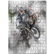 Cakapuzzle Motokros Spor Motosikletler Görseli Mdf 120 Parça Puzzle