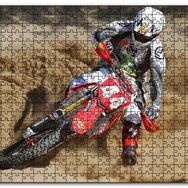 Cakapuzzle Motokros ve Çöl Kumları Mdf 500 Parça Puzzle