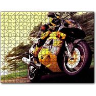 Cakapuzzle Motor Sporları Sarı Motosiklet Görseli 500 Parça Puzzle