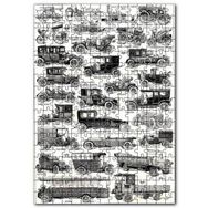 Cakapuzzle Motorlu Taşıtların Tarihsel Evrimi Mdf 255 Parça Puzzle