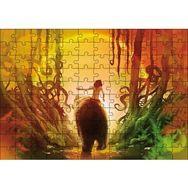 Cakapuzzle Mowgli Orman Çocuğu ve Ayı Görsel Mdf 120 Parça Puzzle