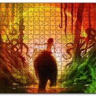 Cakapuzzle Mowgli Orman Çocuğu ve Ayı Görsel Mdf 255 Parça Puzzle