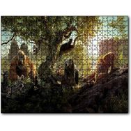 Cakapuzzle Mowgli Shere Kan Bagheera King Mdf 120 Parça Puzzle