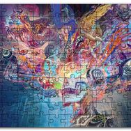 Cakapuzzle Muhteşem Beynimizdeki İmgeler Tribal Sanat Mdf 1000 Parça Puzzle
