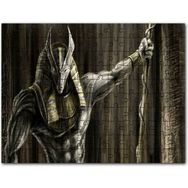 Cakapuzzle Muhteşem Kaslarıyla Anubis ve Asası Mdf 255 Parça Puzzle