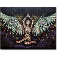 Cakapuzzle Mumya Melek ve Kurukafalar Duvar Boyama Mdf 120 Parça Puzzle