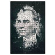 Cakapuzzle Mustafa Kemal Atatürk Portresi ve Imzası Görseli 255 Parça Puzzle