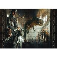 Cakapuzzle Müzede Bir Gece Çocuk Şövalye Dinozor ve Mamut Mdf 120 Parça Puzzle