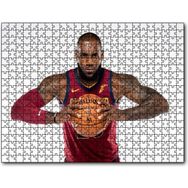 Cakapuzzle Nba Lebron James Cleveland Cavaliers Bordo Forma Mdf 1000 Parça Puzzle