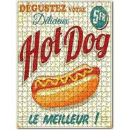 Cakapuzzle Nefis Hot Dog Afişli Görseli Ahşap 255 Parça Puzzle