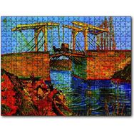 Cakapuzzle Nehir Çamaşır Yıkayan Kadınlar ve Köprü 255 Parça Puzzle