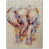 Cakapuzzle Neşeli Yavru Fil Suluboya Çizim 255 Parça Puzzle