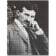 Cakapuzzle Nikola Tesla Koltukta Oturur Durumda Portresi 1000 Parça Puzzle