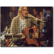 Cakapuzzle Nirvana Solisti Kurt Cobain ve Gitarı Mdf 120 Parça Puzzle
