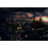 Cakapuzzle Noel Baba ve Şehrin Gece Manzarası 1000 Parça Puzzle