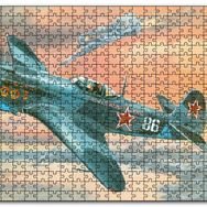 Cakapuzzle Nostalfik Savaş Uçağı Çizim Sanat Mdf 120 Parça Puzzle