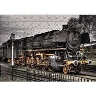 Cakapuzzle Nostaljik Kara Tren Görseli Mdf 120 Parça Puzzle