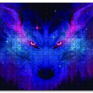 Cakapuzzle Orman Gökyüzünden Kurt Figürü Ahşap 255 Parça Puzzle