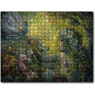 Cakapuzzle Orman Kız ve Bebek Ejderha Mistik Tablo 120 Parça Puzzle