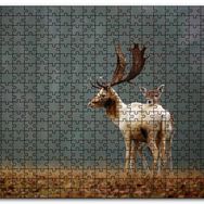 Cakapuzzle Ormanda Geyik ve Yavrusu Mdf 120 Parça Puzzle