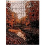 Cakapuzzle Ormanda Sonbahar Renkleri ve Küçük Nehir Mdf 120 Parça Puzzle