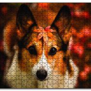 Cakapuzzle Ormanda Yapraklı Köpek Mdf 120 Parça Puzzle