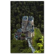 Cakapuzzle Ormanın Kıyısındaki Esrarengiz Şato Ahşap 1000 Parça Puzzle