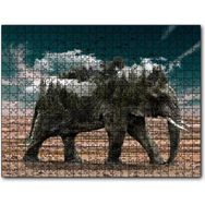 Cakapuzzle Ormanları ve Bulutları Barındıran Fil Mdf 120 Parça Puzzle