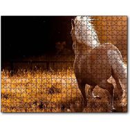 Cakapuzzle Otlar Koşan Kahve Rengi At Mdf 120 Parça Puzzle