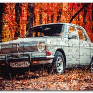 Cakapuzzle Otomobil Sonbahar Yaprakları Ağaçlar Mdf 255 Parça Puzzle