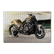 Cakapuzzle Özel Max Yamaha Siyah Sarı Görsel 120 Parça Ahşap Puzzle
