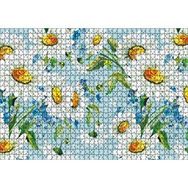 Cakapuzzle Papatyalar ve Menekşeler Dijital Çizim Mdf 1000 Parça Puzzle