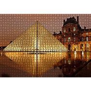 Cakapuzzle Paris Louvre Müzesi Gece Manzarası 120 Parça Ahşap Puzzle