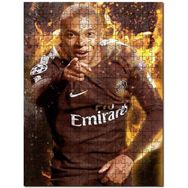 Cakapuzzle Paris Saint Germain Forma Mbappe ve Alevler Mdf 120 Parça Puzzle