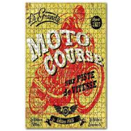 Cakapuzzle Parkurda Moto Yarışı Afiş Görseli Ahşap 255 Parça Puzzle