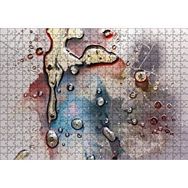 Cakapuzzle Parlak Zeminde Civalı Mürekkep Lekesi Desen 120 Parça Ahşap Puzzle
