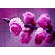 Cakapuzzle Pembe Gül Dalı Görseli 120 Parça Puzzle