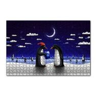 Cakapuzzle Penguenler Yılbaşı Hediyesi Denizanası 120 Parça Ahşap Puzzle