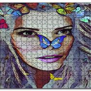 Cakapuzzle Peri Kelebekler Sarışın Güzellik Ahşap 500 Parça Puzzle